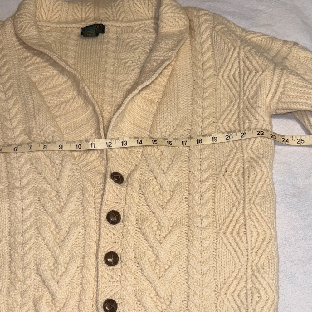 Cozy Cream Cable Knit Cardigan - Picture 6 of 8